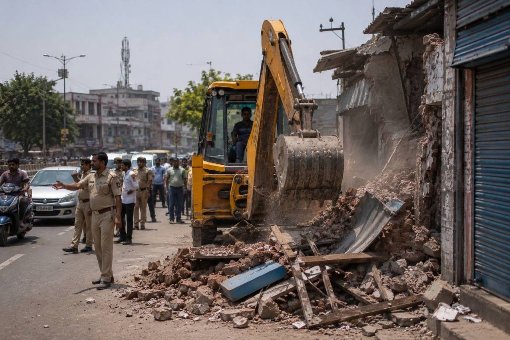 Shalimar Bagh demolition — deskpost.in